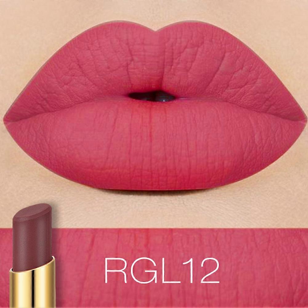 Mist Matte Lip Stick Rectangular Tube Moisturizing Long Lasting Lipstick RGL12