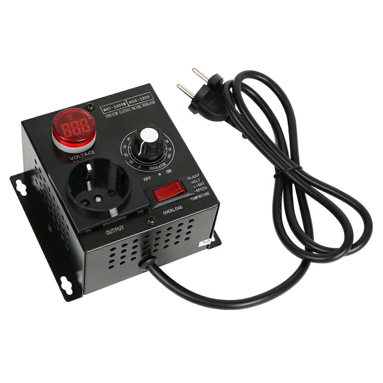 Dimmer Switch, AC 220V 5000W SCR Voltage Regulator Motor Fan Speed Controller