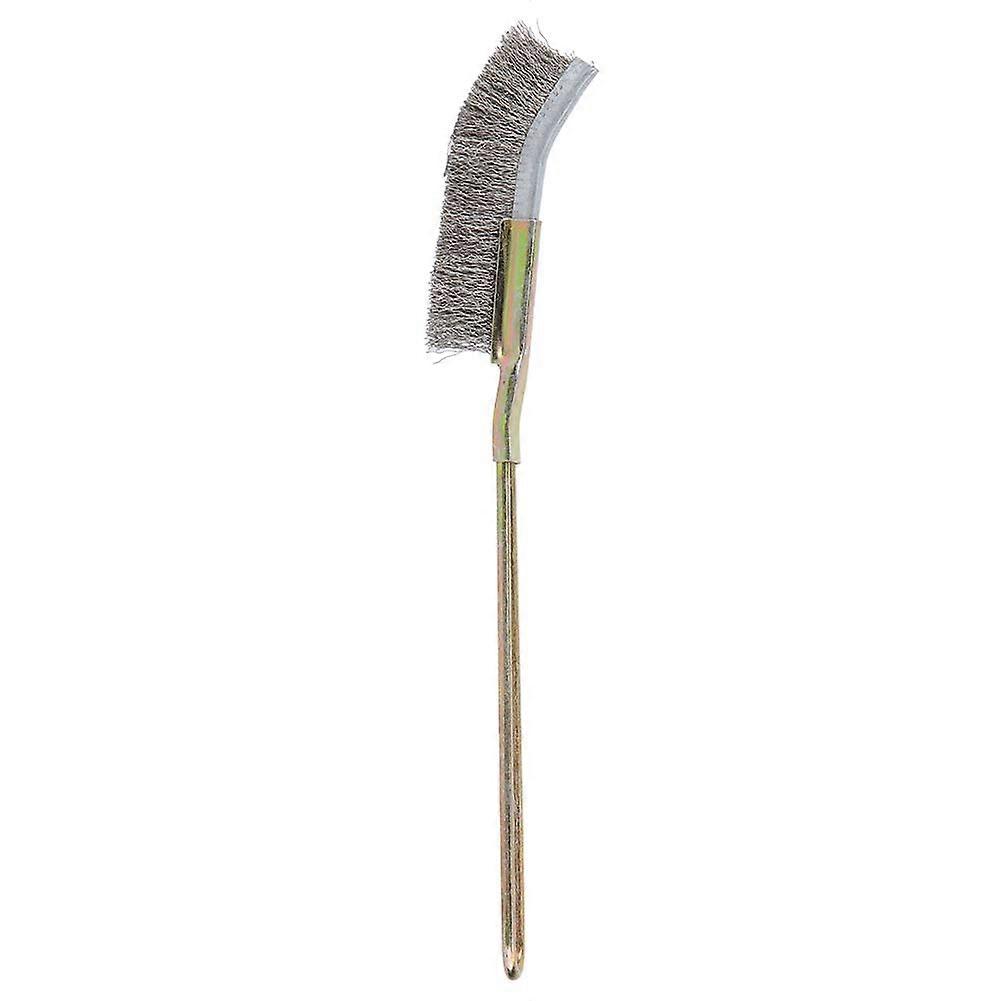 Steel Soft Bonsai Brush with Curved/Straight Head for Garden Cleaning Tool, Durable and Versatile Design