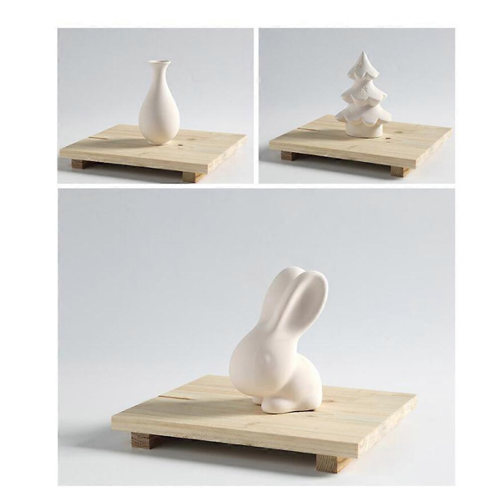 Mat Clay Board For Ceramics Tools Beige Solid Wood 24x30cm 1Pcs