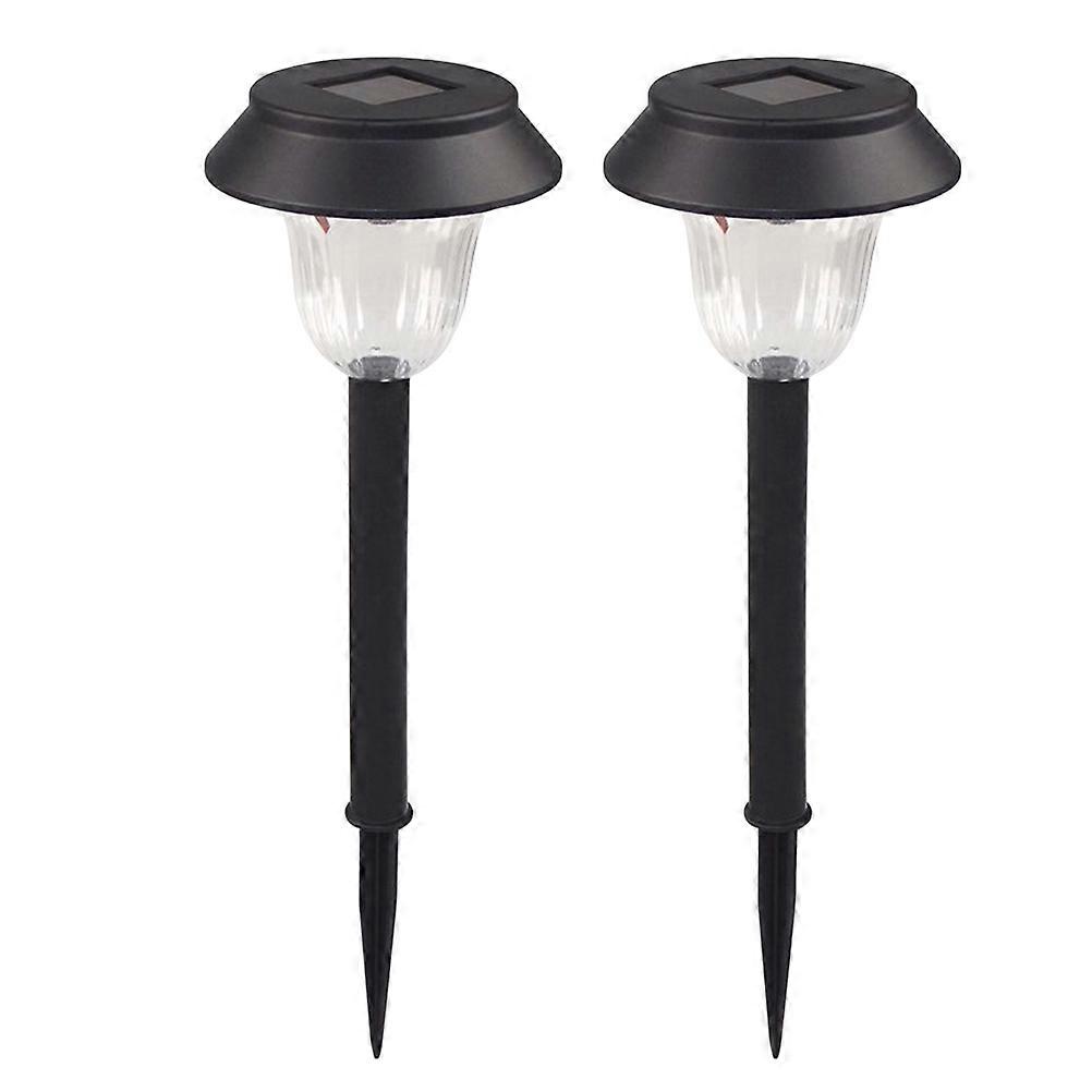 Pathway Solar Lights Solar Powered Waterproof for Yard 4Pack Black Color Square Panel IP44 Weatherproof