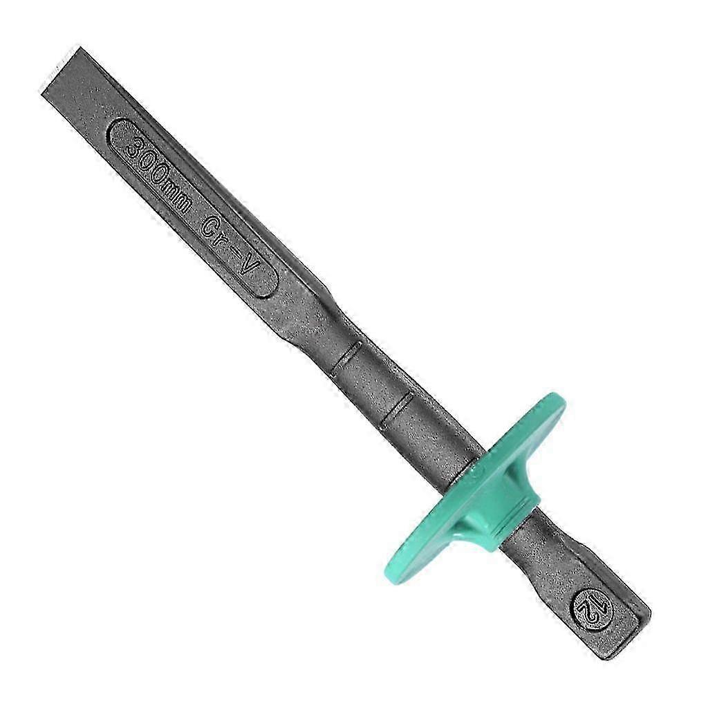 Masonry Chisels with Hand Guard - Flat End Tools for Rock, Concrete & Stone Work - Durable Industry-Grade Set