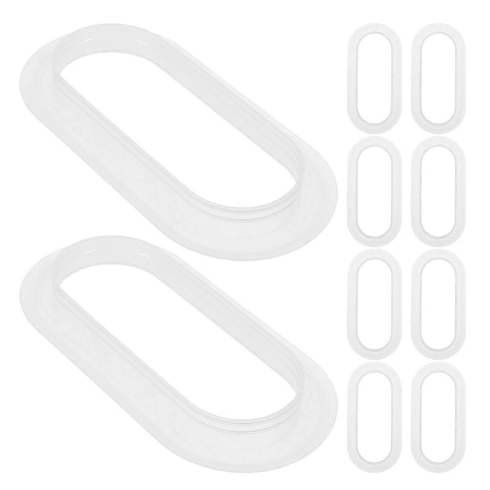 10pcs Heavy Duty Carton Buckle Handle Holder for Moving & Storage – Large Transparent Cube Boxes with Lids, Multi Purpose Carrier Bins