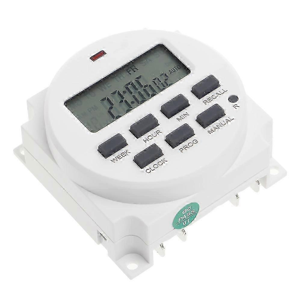 ZENGO 15.98 Inch Lcd Digital Timer 12v Dc 7 Days Programmable Time Switch Tm618n-4