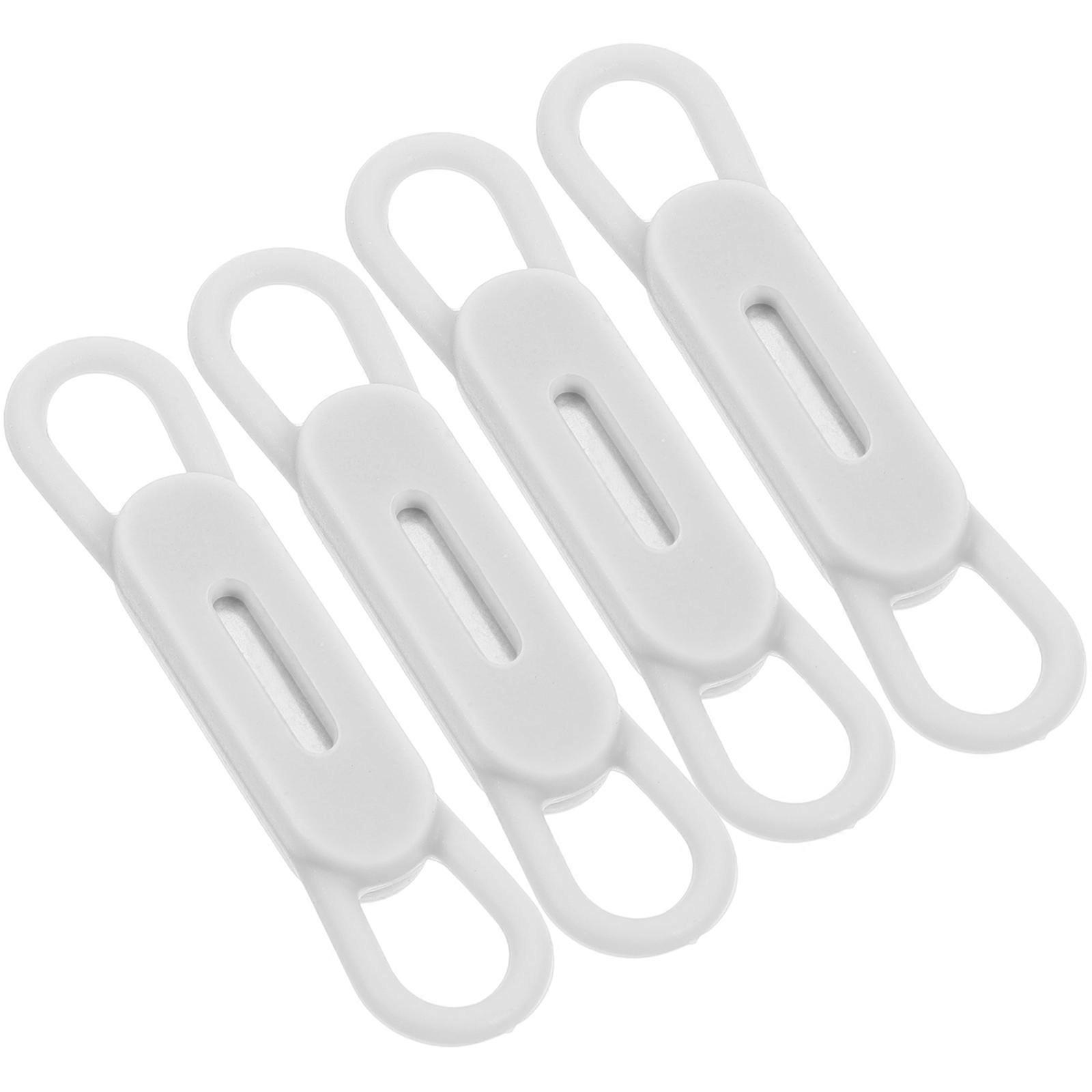 Magnetic Marker Holder Rectangular Shape For Whiteboard Grey 4Pcs