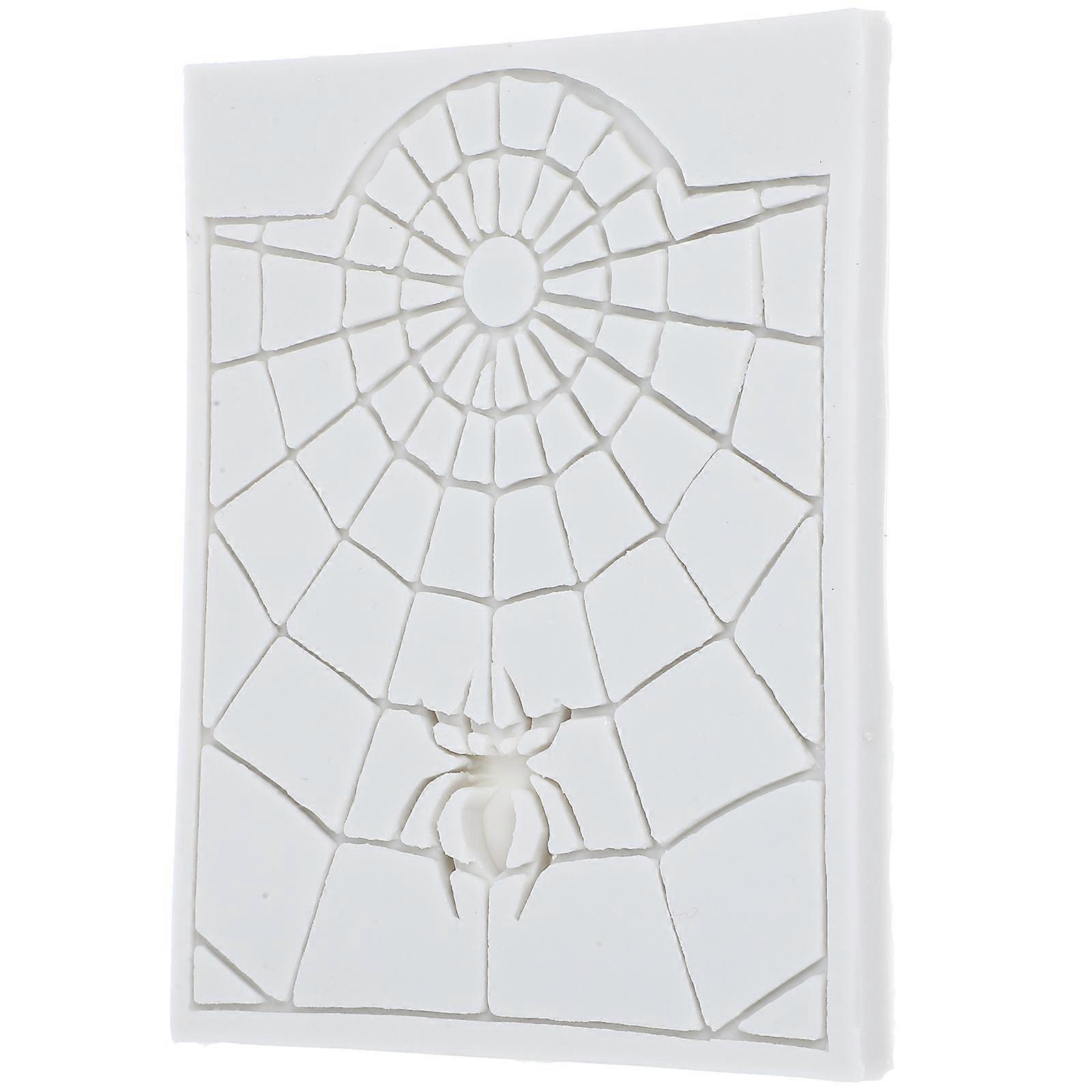 Halloween Cupcake Molds Silicone Spider Web Shape Cake Decorating Tool Random Color 1Pcs