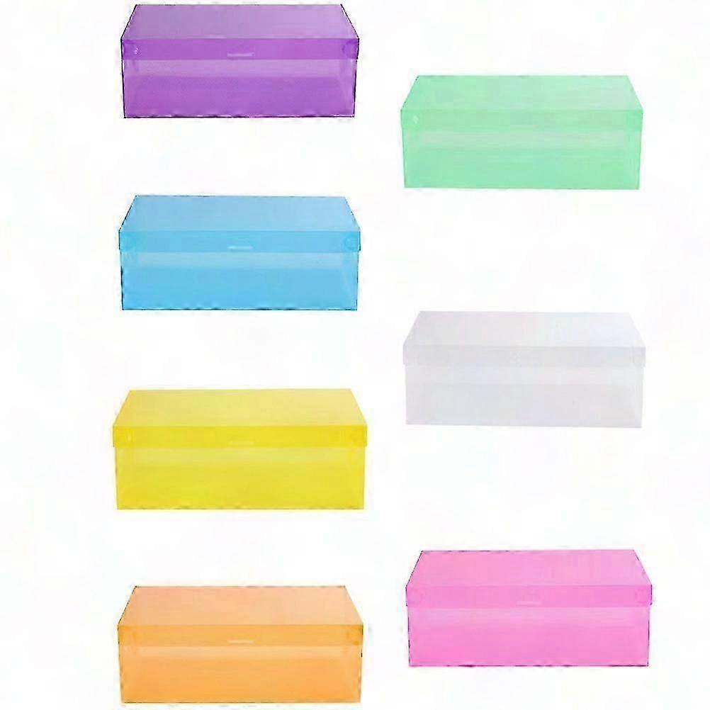 Clear Plastic Shoe Storage Box Stackable Foldable Container