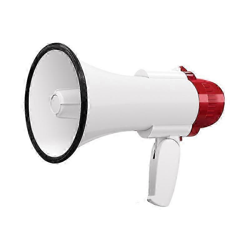 Portable Megaphone Speaker Siren Bullhorn Compact And Battery Operated Microphone, And Foldable Handle For Cheerleading And Police Use(1Pcs, Red)
