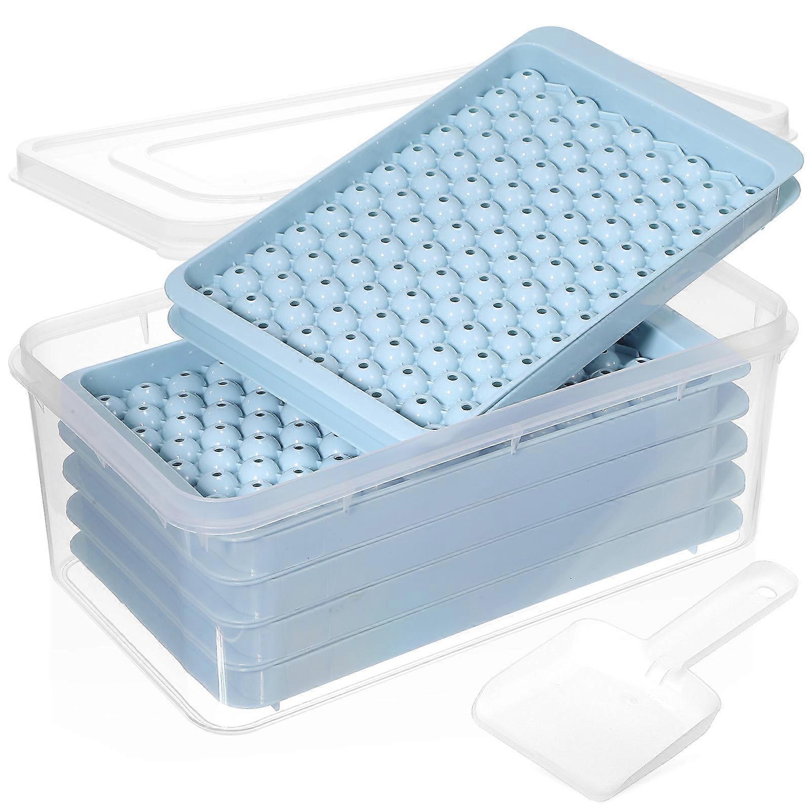 Round Ice Cube Trays Ice Mold Maker Easy Release For Drink Accessories Home Use 4Pcs