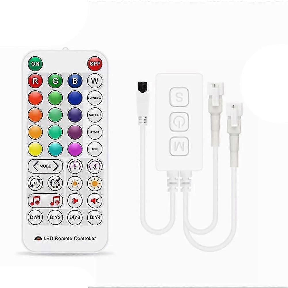 2025 Sp511e Wifi Music Led Controller For Ws2812b Ws2811 Addressable Pixel Rgb Dual Output Smart Voice C