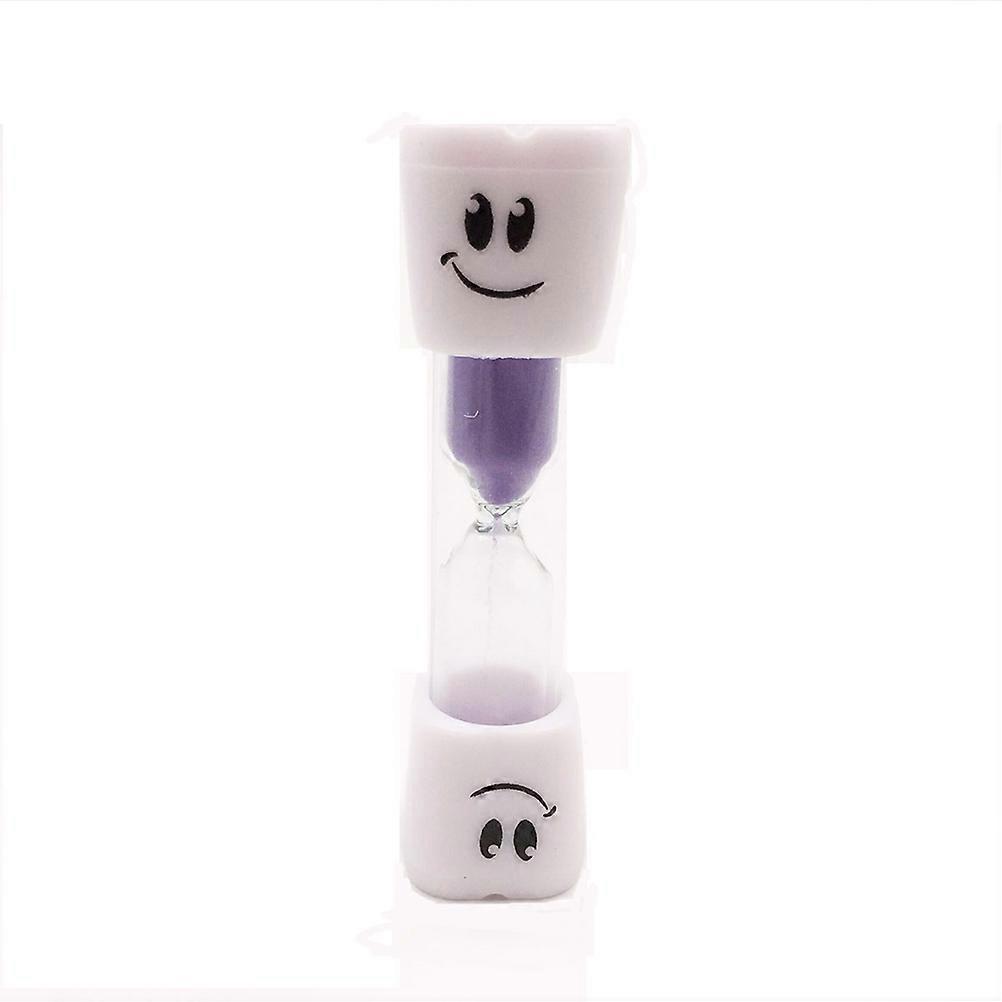 Creative Sand Timer Big Eye Shape Purple 9x2.3Cm Cooking Game Exercise 1Set