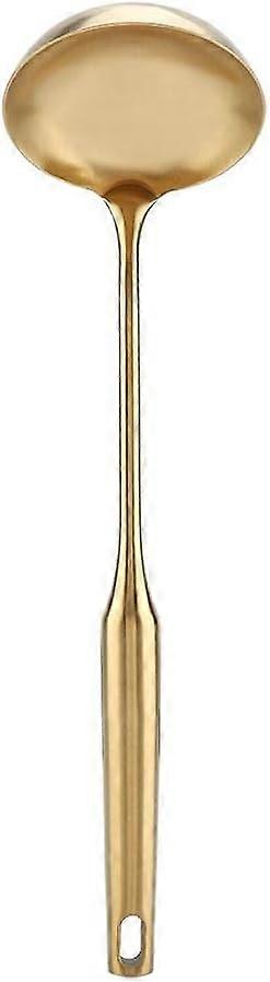 Gold Stainless Steel Soup Spoon - Large, for Kitchen Cooking