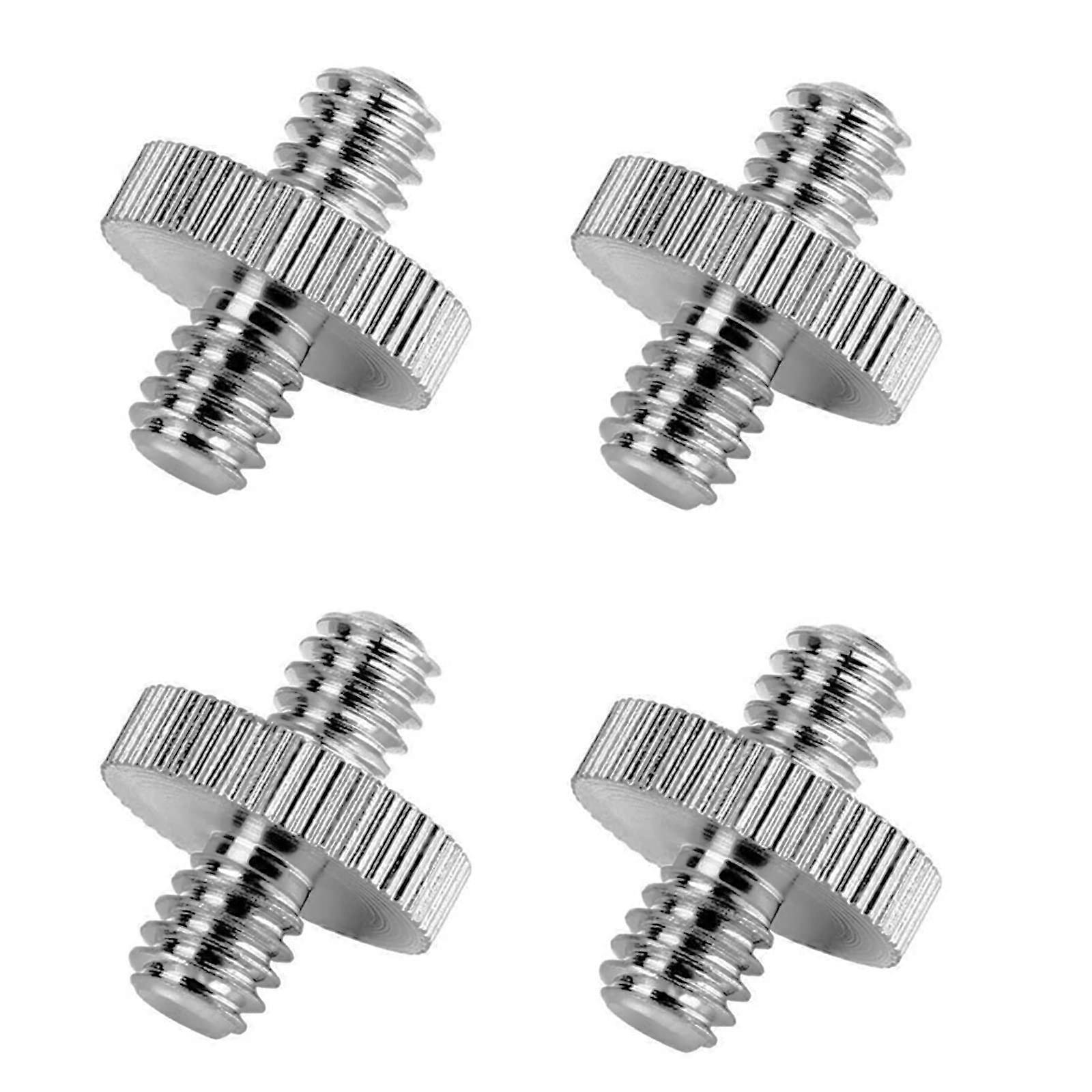 Camera Screw 1/4 Inch Pack of 4, Standard Male Thread for Tripod, Monopod, Light Stand, and Ball Head Compatibility