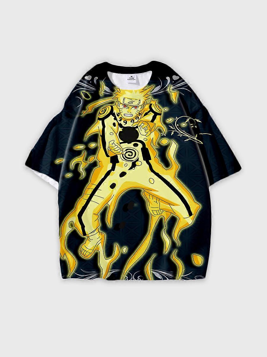 T-shirt round neck Role Pattern loose short sleeve C2325