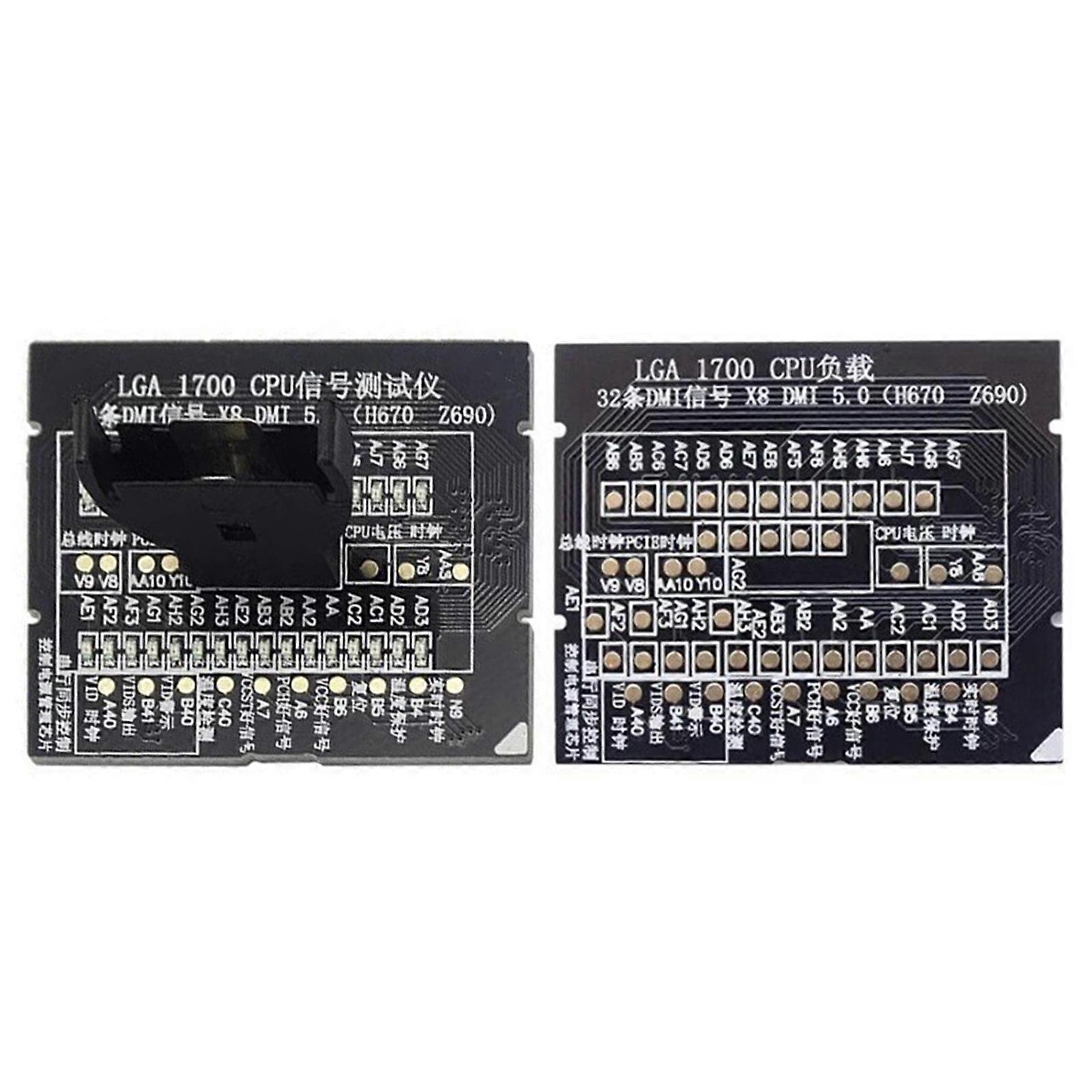 Desktop LGA1700 CPU Socket Tester Diagnostické analyzátory Fiktívne zaťaženie Falošné zaťaženie s LED indikátorom pre opravu základných dosiek Multicolor