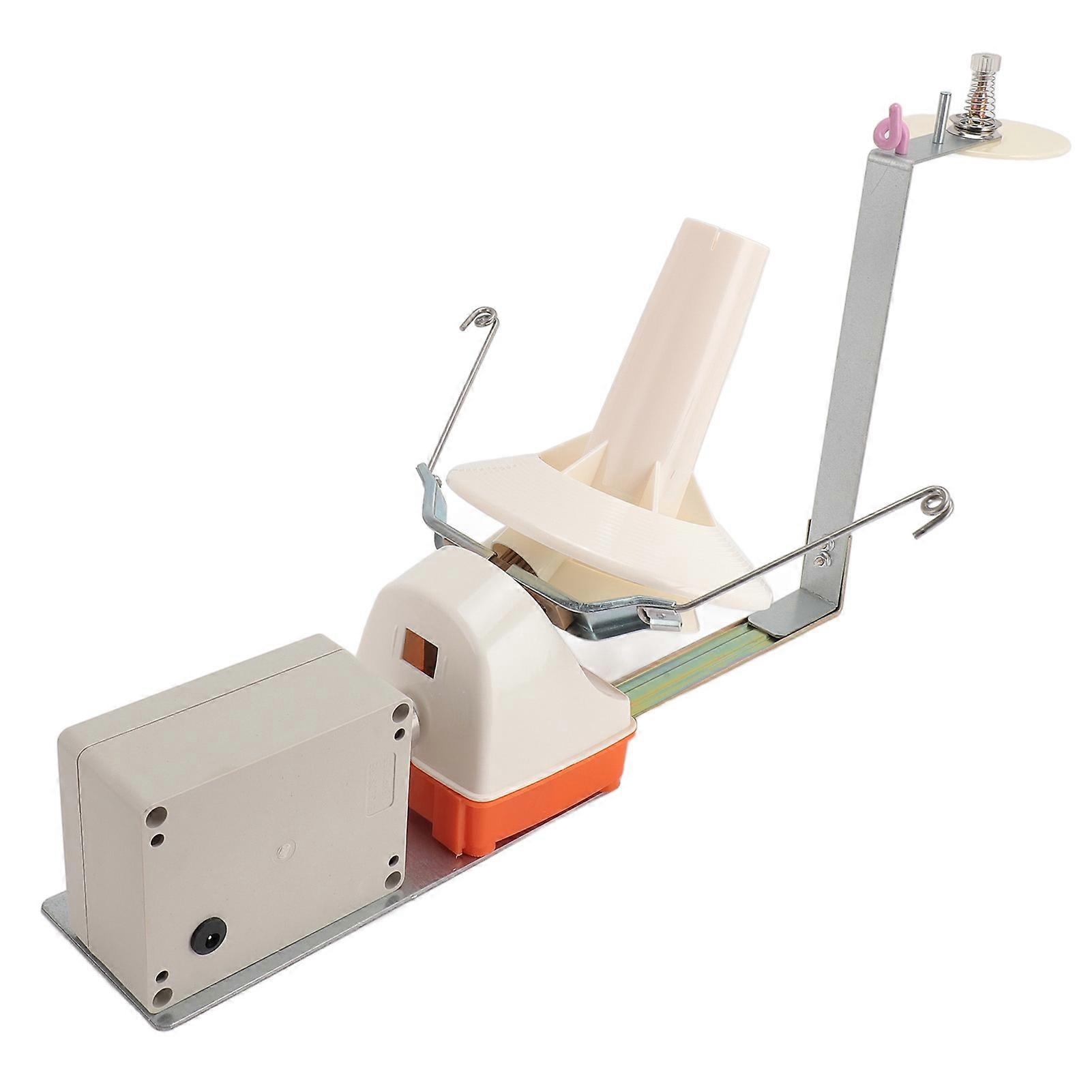 Electric Yarn Winder Fast Winding Adjustable Speed Low Noise Portable Yarn Ball Winder for Fiber Wool String Ball Winding 100‑240V EU Plug