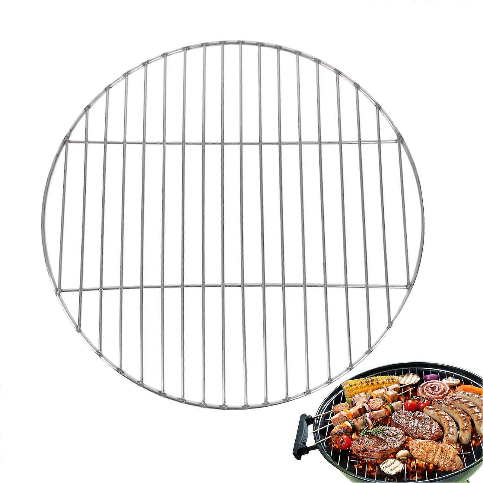 Stainless Steel Grill Grate Grill Grid Round Portable Stainless Steel Grate for Garden, Camping, and Outdoor Activities 33 cm