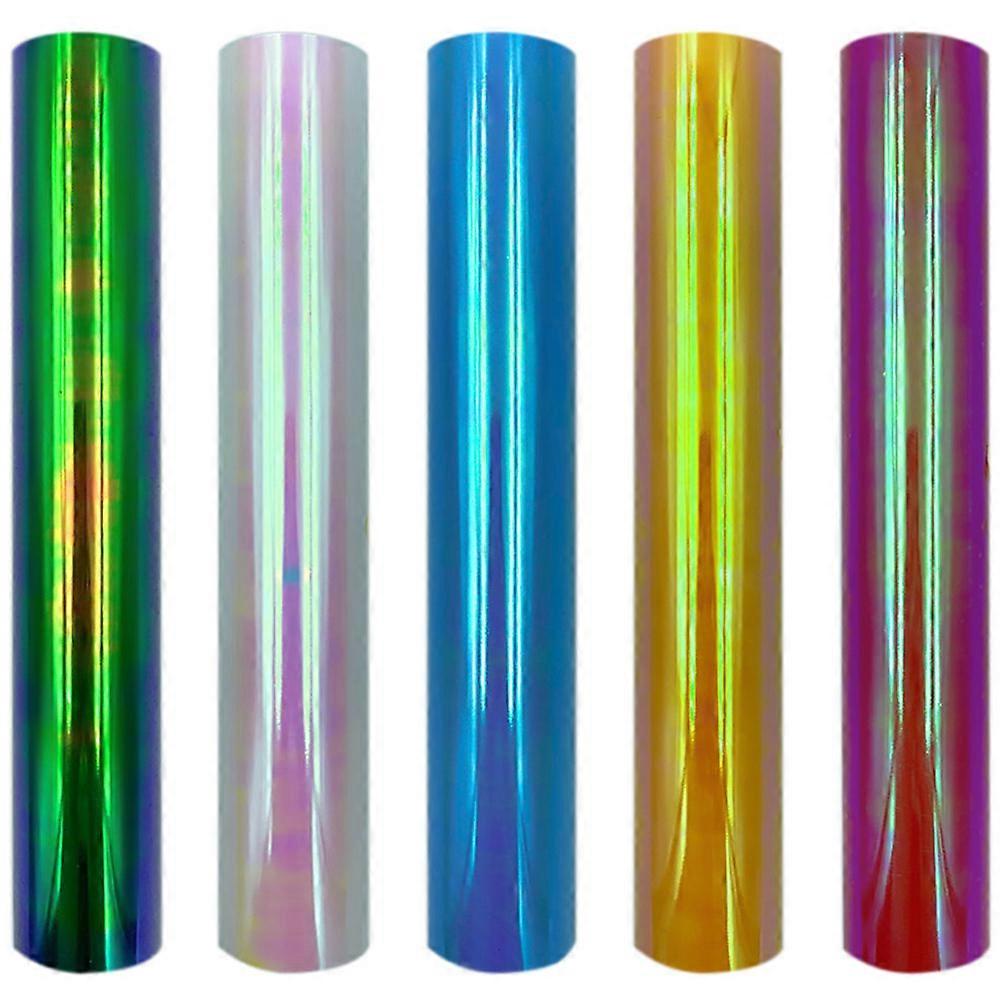 Permanent Adhesive Vinyl Film for DIY Crafts with Flexibility and Durability in Assorted Colors 5 Rolls