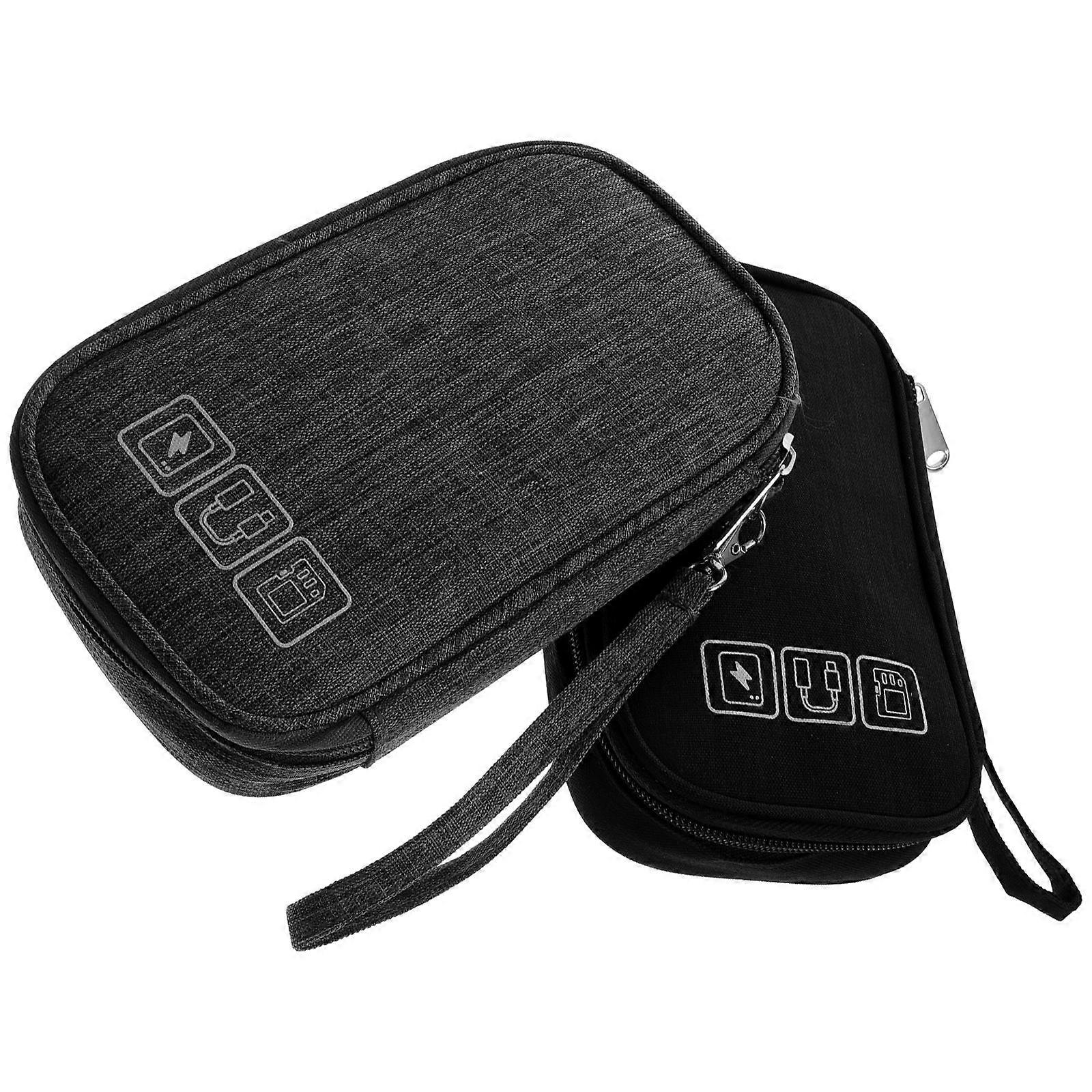 Digital Accessories Organizer 2Pcs Electronic Organizer Bag Suitable For Travel Business Trips 19X12Cm Lightweight Storage