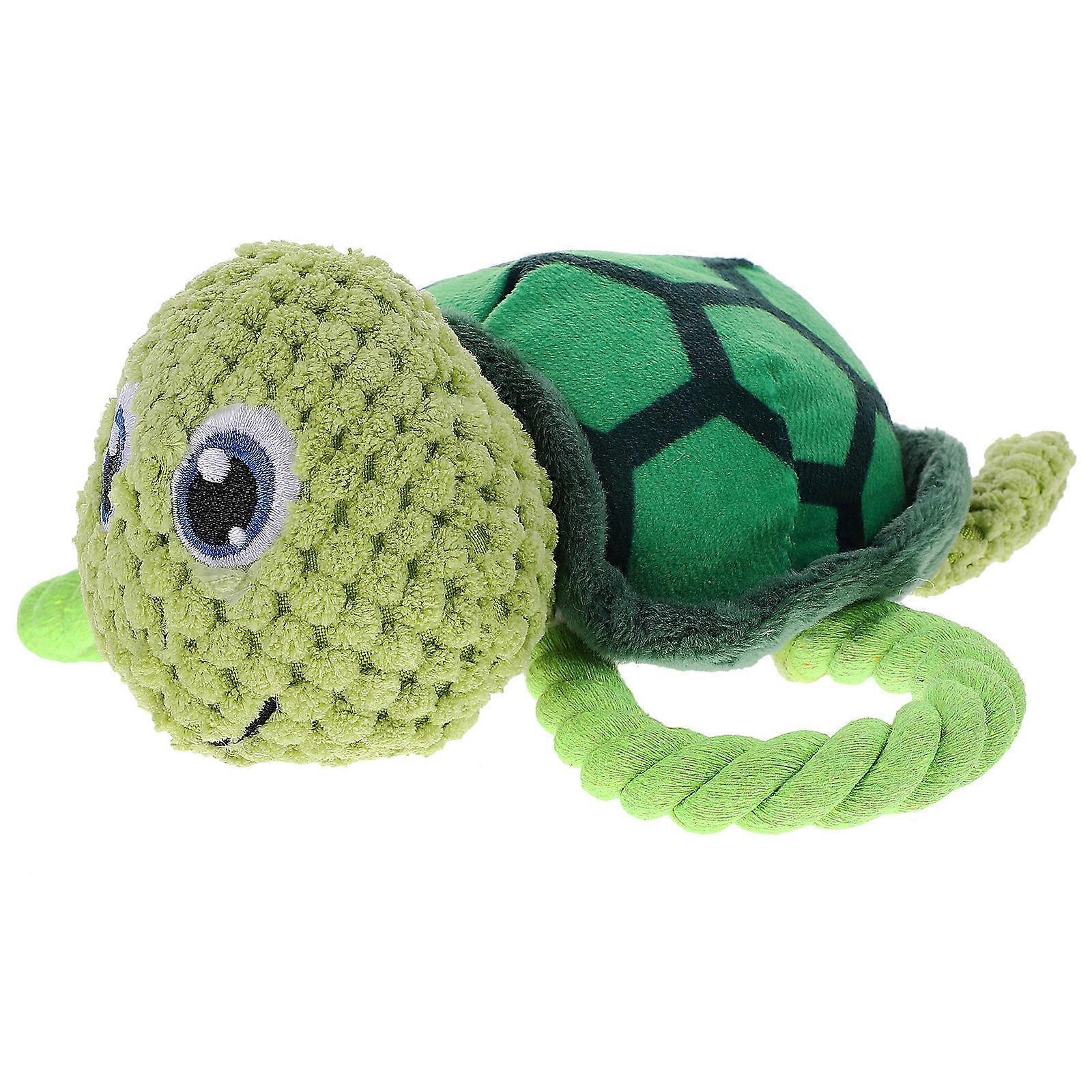 Animal Shaped Dog Toy Cartoon Turtle Plush Toy for Playing 1 Piece