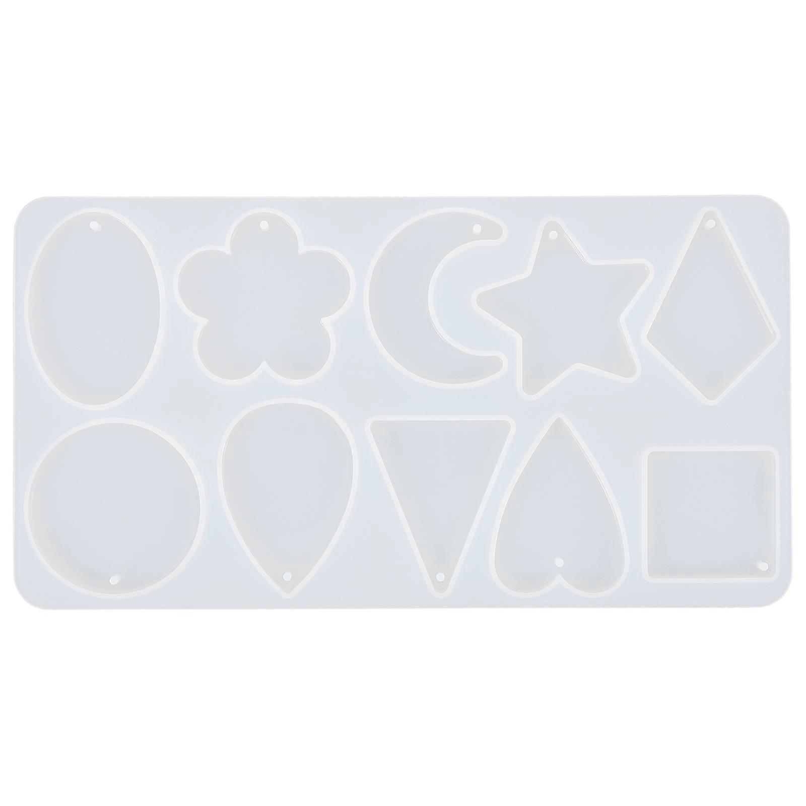 Silicone Earring Charm Mold for DIY Crafts and Home Use White 1 Piece