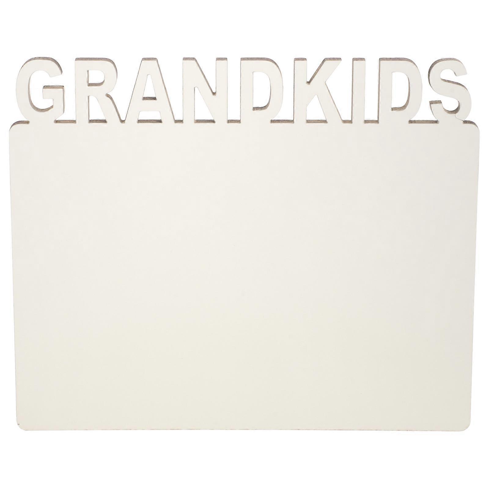 Sublimation Blank Photo Frame 2pcs Picture Frame Grandkids Letter Ornament