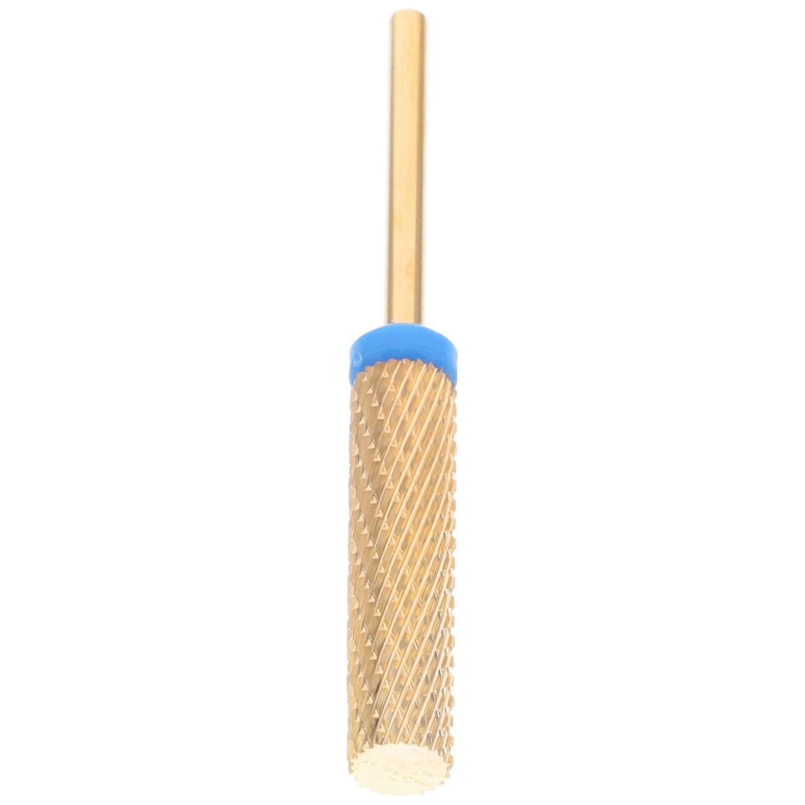 Nail Drill Bit Set Flat Top Tungsten Carbide Diamond Bits for Acrylic Nails Cuticle Removal E File Manicure Pedicure Tools