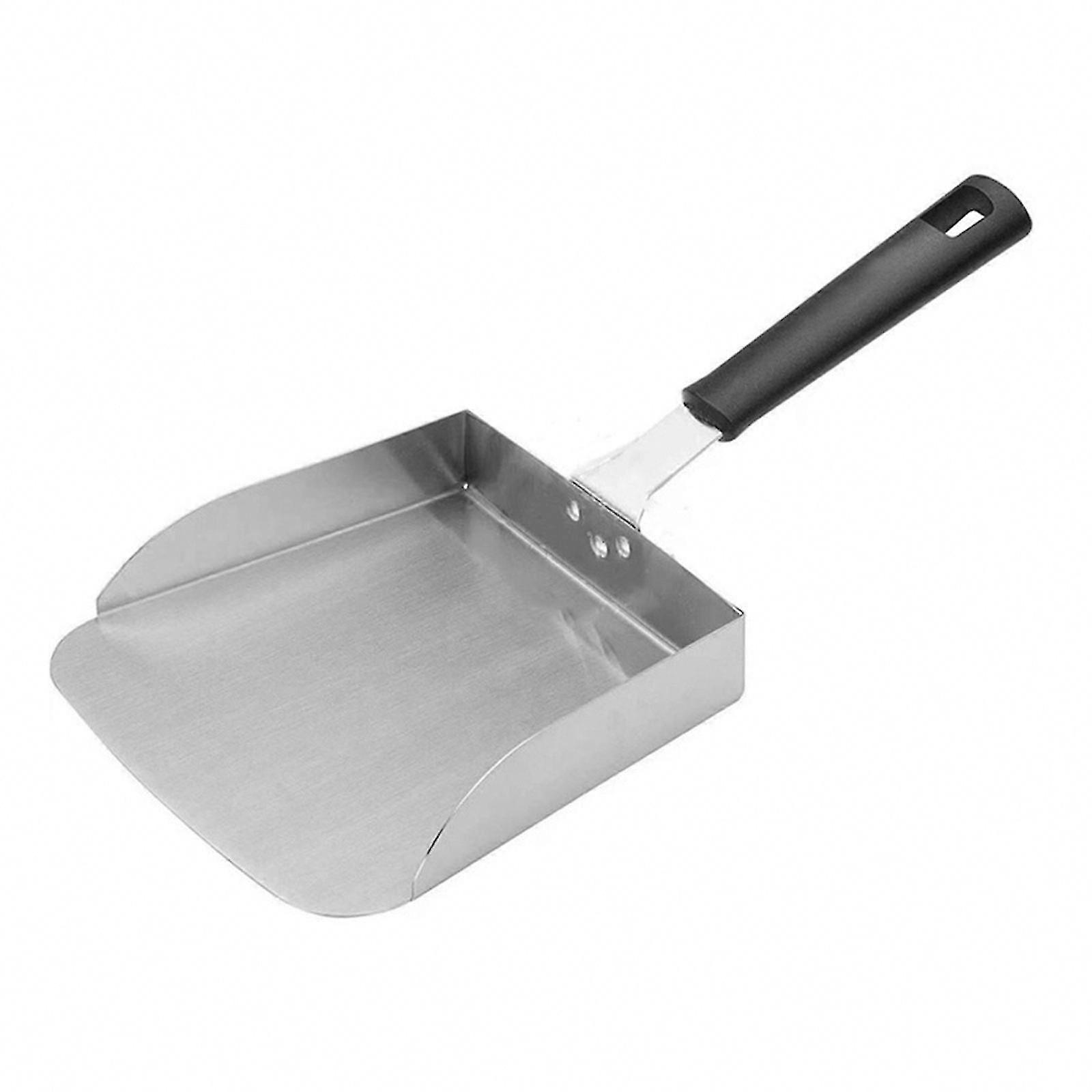 Smash Burger Spatula en acier inoxydable - Grand grattoir pour burgers et aliments frits