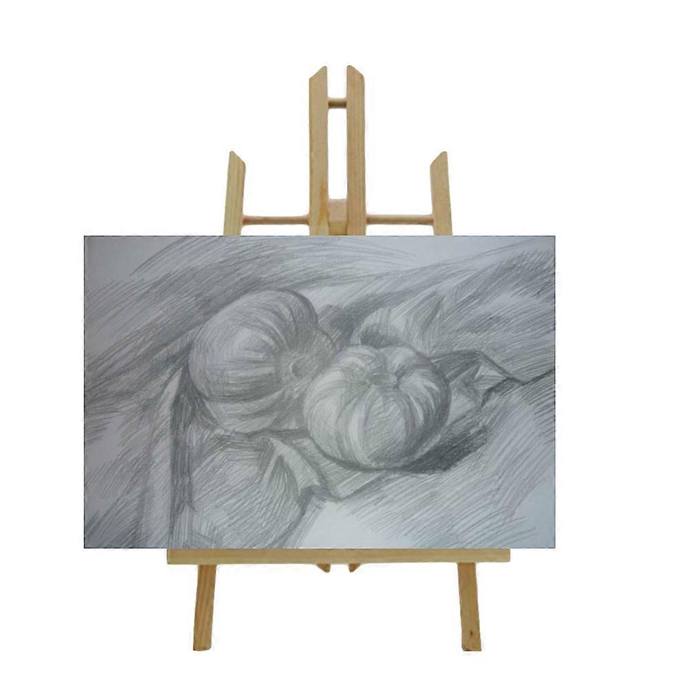 Foldable Wood Painting Stand Display Easel for Home Outdoor Use, Small Design for Beginners and Young Artists