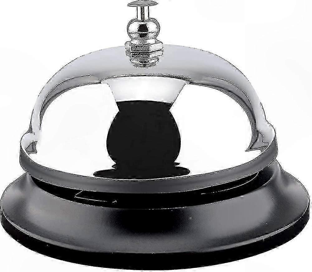 Stainless Steel Table Bell with Clear Ringing Sound for Reception and Service Alerts