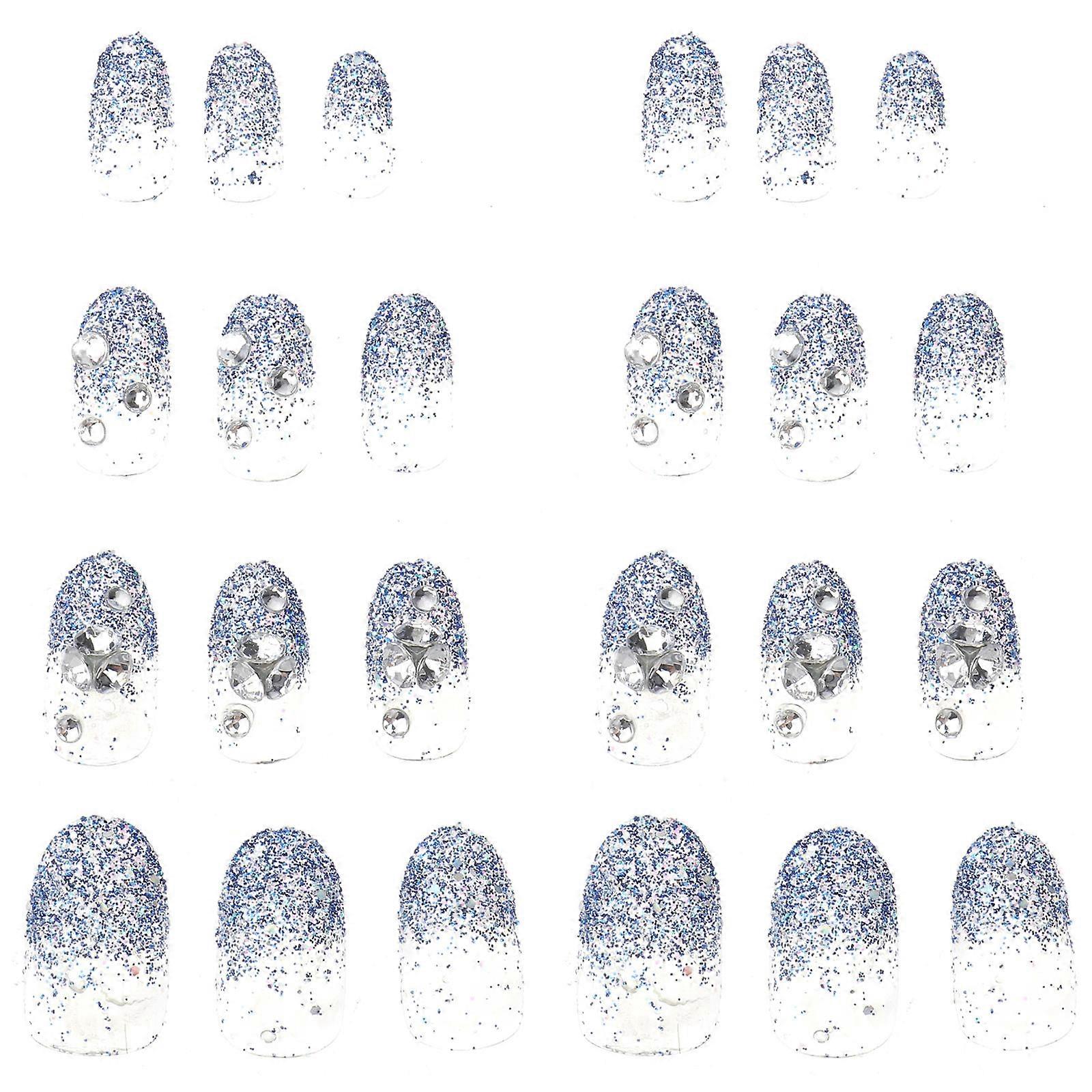 Removable DIY Square Tip False Nails 24Pcs Color For Girls And Women For Nail Art And Decoration