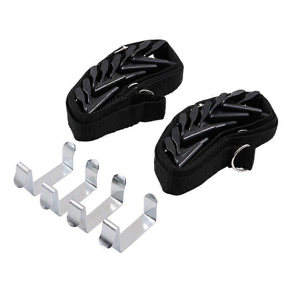Space Saving Belt Hanger 2Pcs For Efficient Storage Solution Of Clothes And Accessories In Black