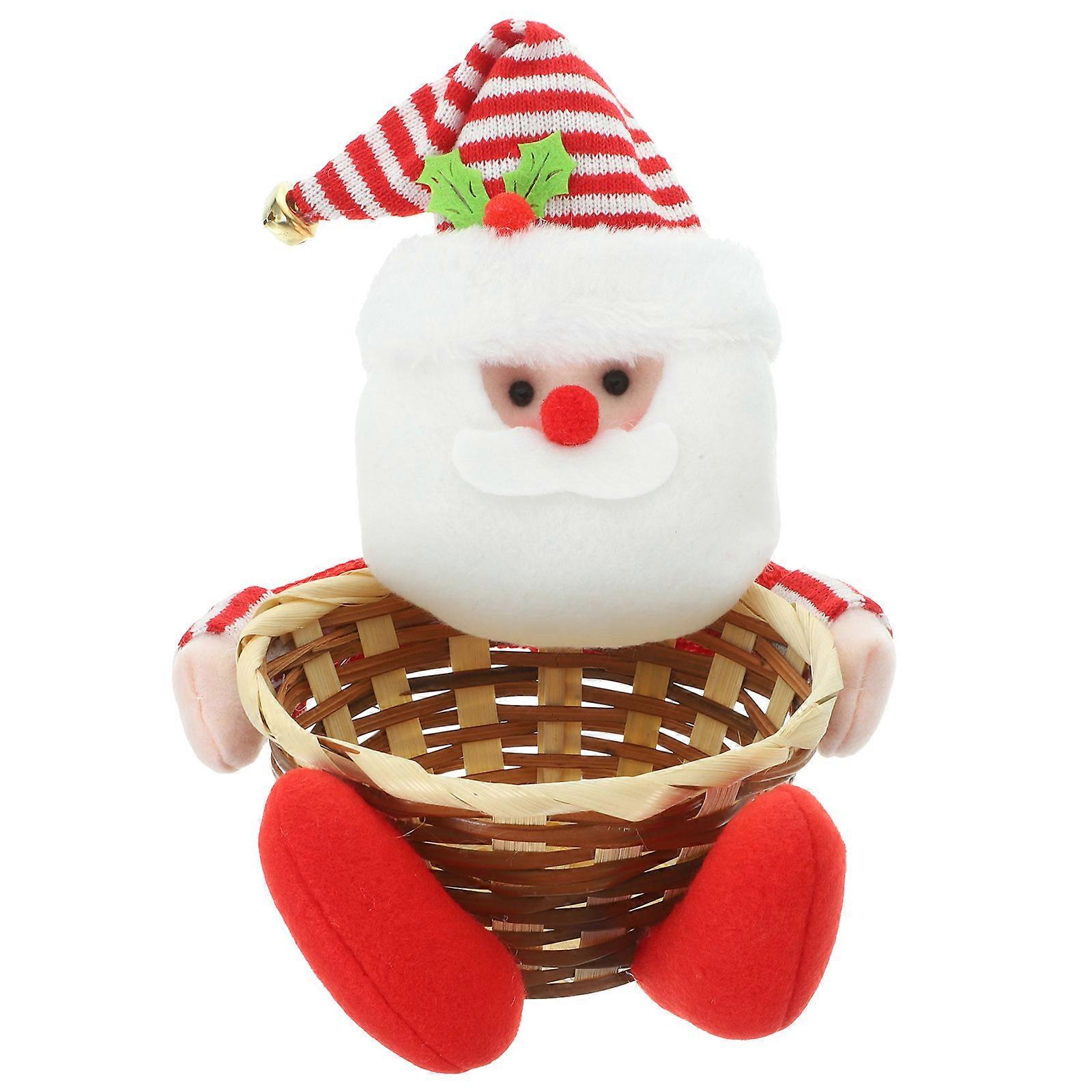 Xmas Treats Candy Cookie Serving Basket 18X14X14Cm Multi Function Storage For All Ages 1Set