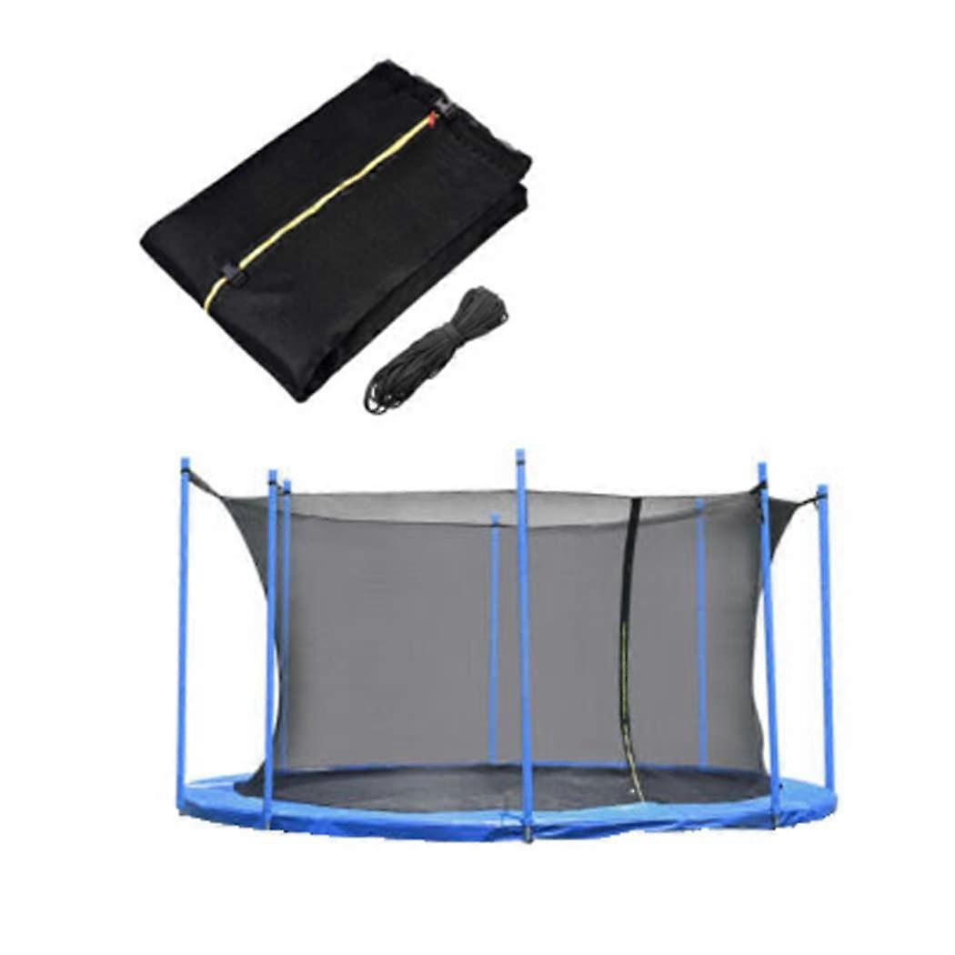 Replacement trampoline pad, safety net, round frame for 6 poles 8ft/2.44m