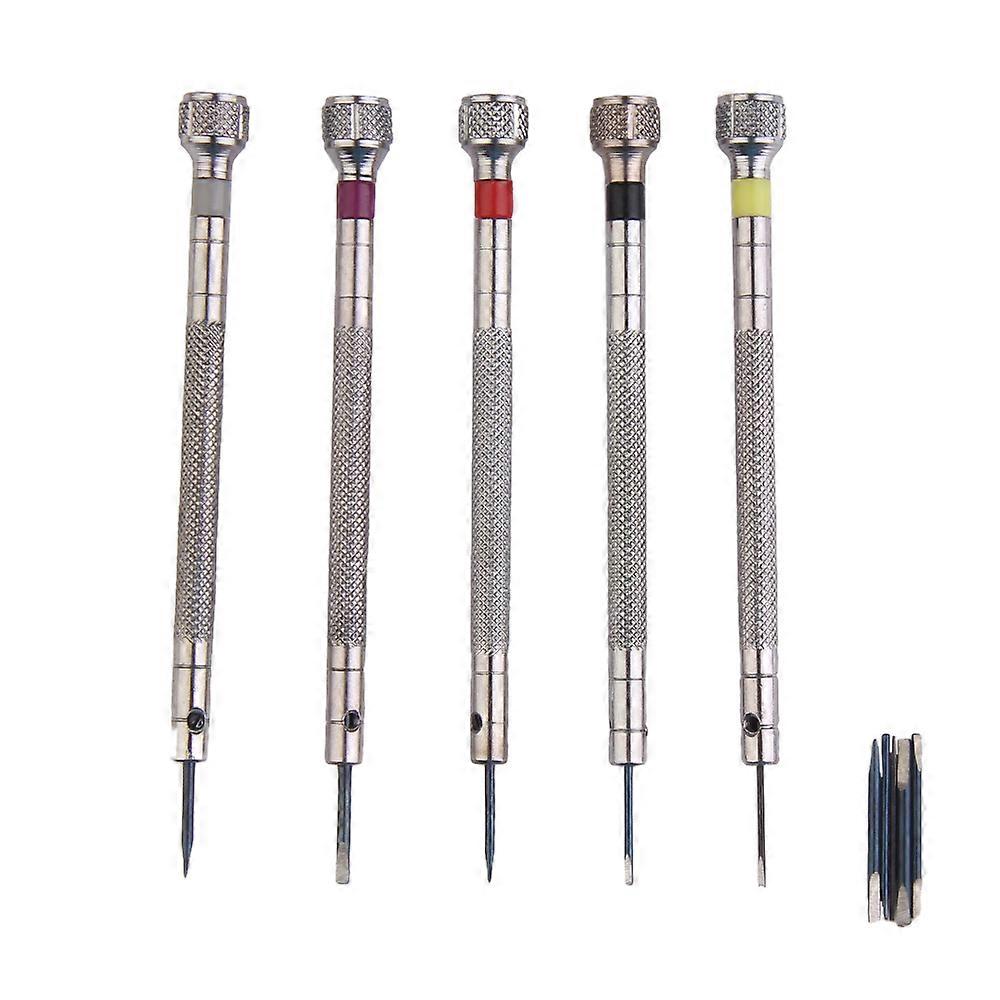 0.8-1.6mm Steel Screwdriver for Watch Repair Portable for Watches Tools Removing Band with Mini Pins Connecting Watchmaker Tools Kits