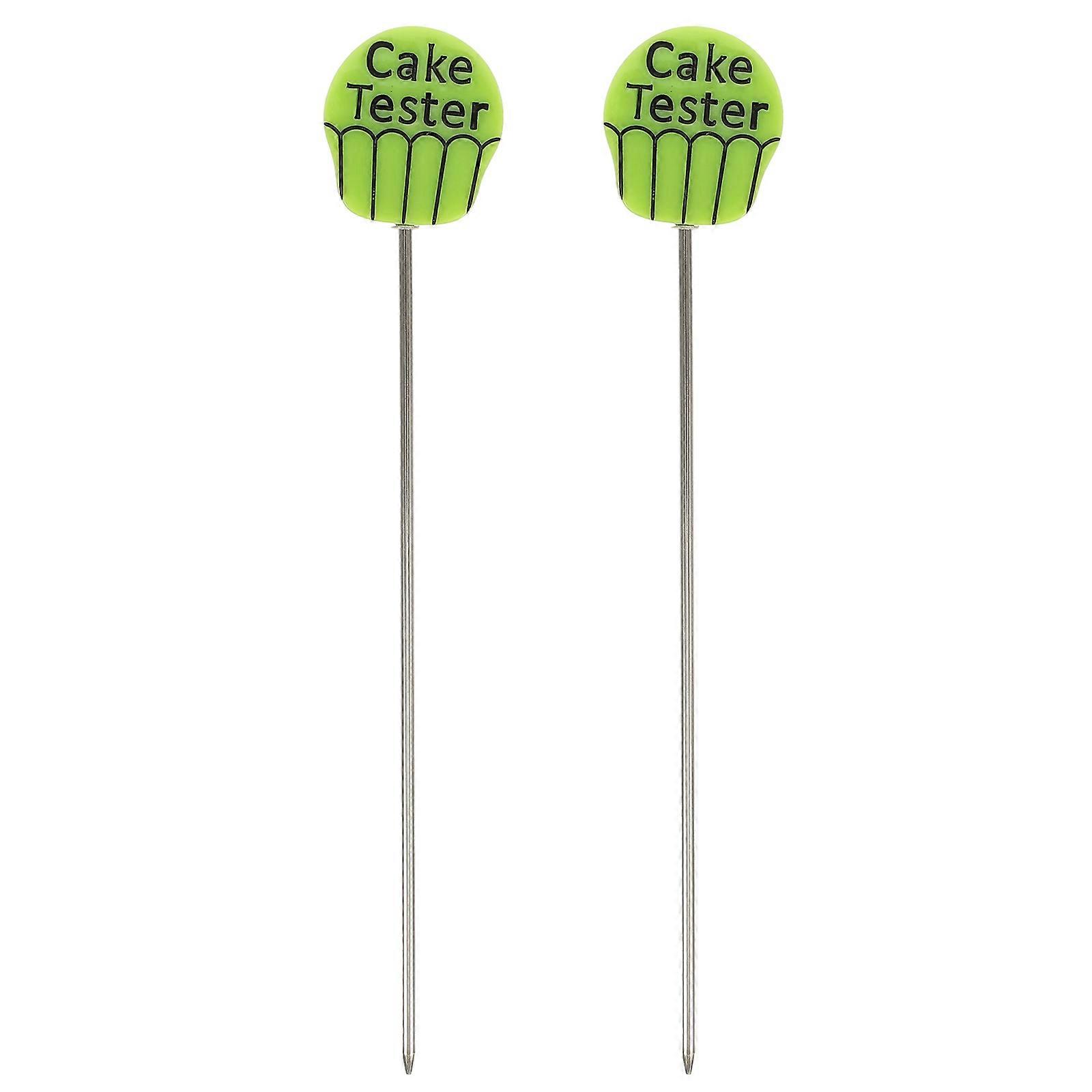 Easy To Clean Stainless Steel Cake Probes For Baking Testing Occasions 17.3X3X0.8CM Functional Design 2Pcs