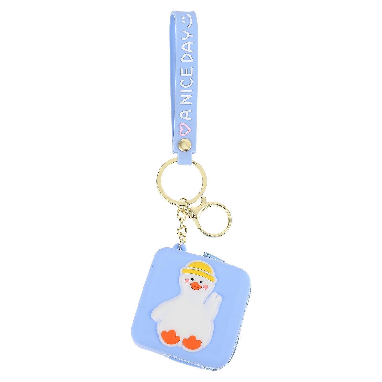 Cute Keychains with Buckle for Wrist Strap Organizer USB Cable Pouch