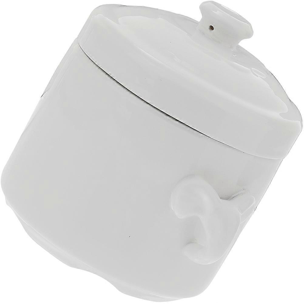 Soup Bowl with Lid Ceramic Stew Pot for Multi-Function Use