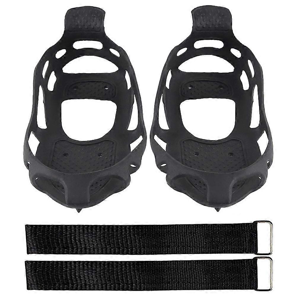 Nonslip Gripper Spikes 1 Pair Traction Device For Shoes For Ice Fishing Jogging And Walking With Comfortable Wear And Easy Carry