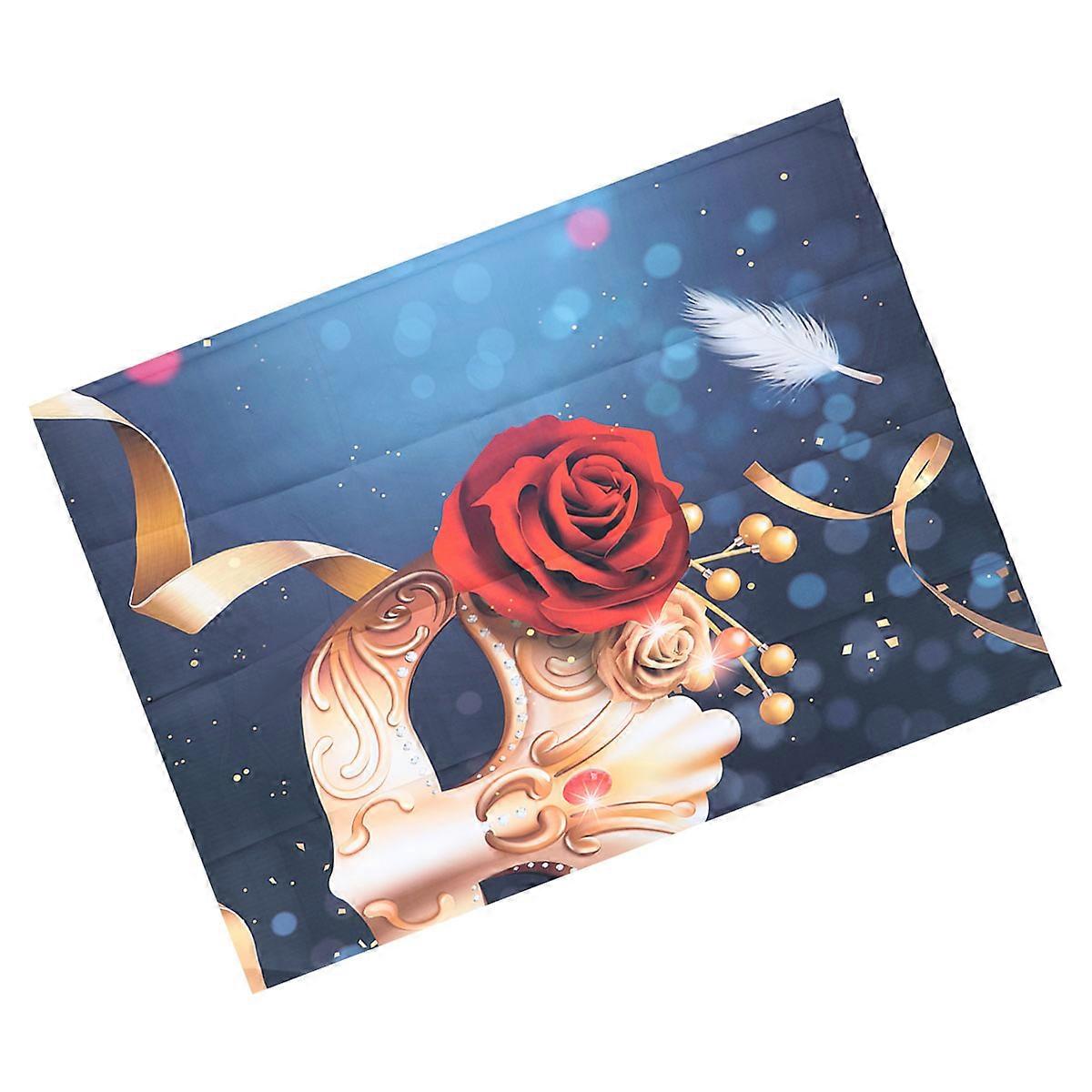 Mardi Gras Background Backdrop for Senior Photos 200 x 150 x 0.2 cm Non-Reflective 1Set