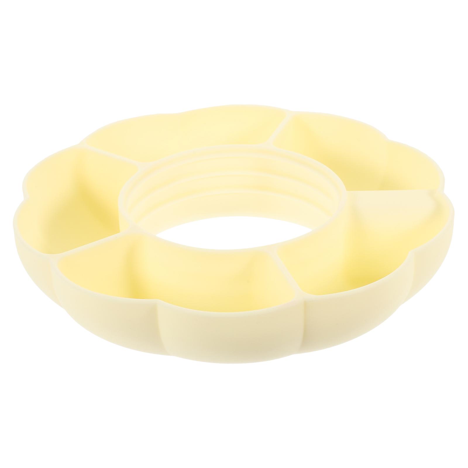 Reusable Silicone Snack Tray with Divided Compartments for Dried Fruits, Picnics, Housewarming Gifts, and Kitchen Organization