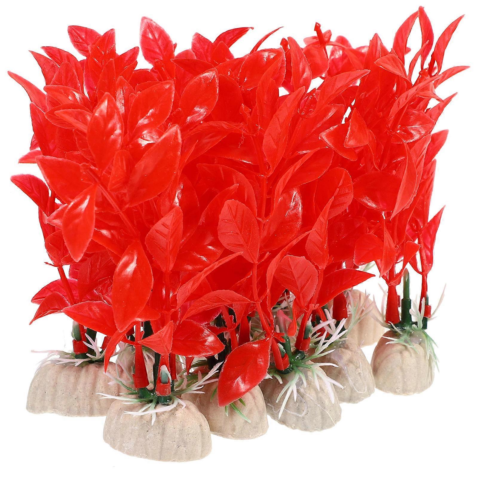 20Pcs Plastic Fish Tank Plant Models Artificial Aquatic Plants for Aquarium Decor