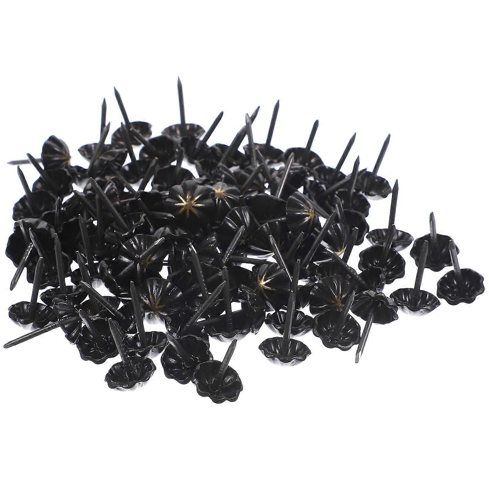 100pcs Upholstery Tacks with Unique Pumpkin Shape Finish for Furniture Decor and DIY Projects – Easy to Use Decorative Nails