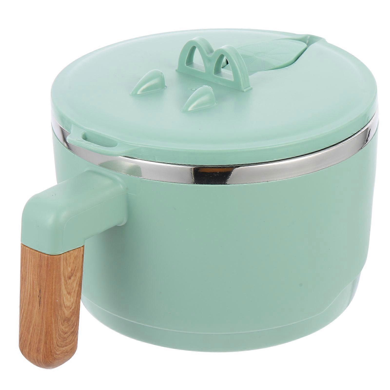 Insulated Round Noodle Bowl with Handle Sealed Food Box 2pcs