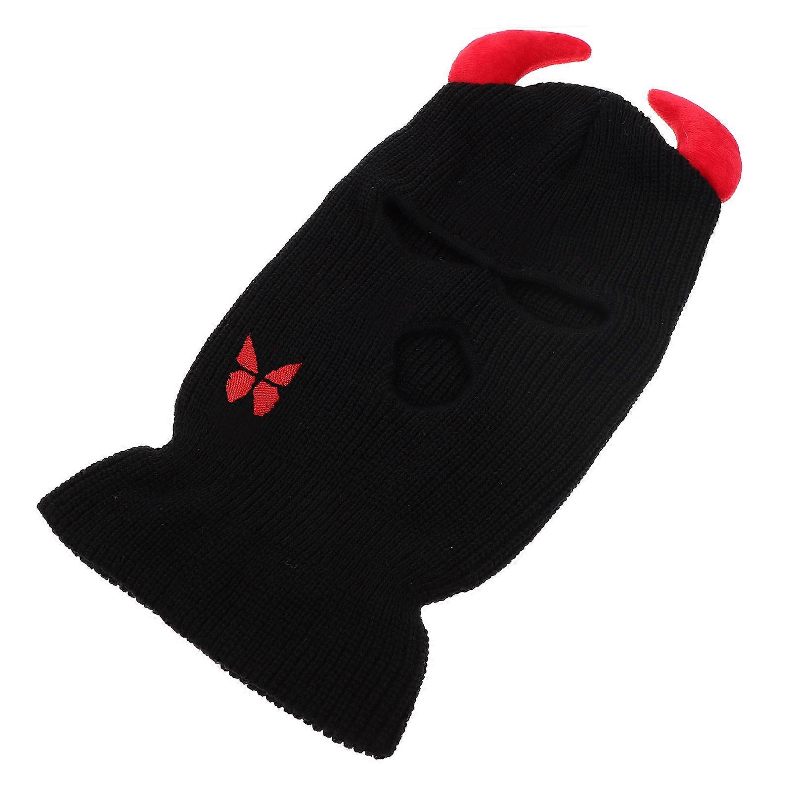 Cold-Proof Skiing Hat Full Cycling Climbing 21x38cm Black Quick Drying 1Pack
