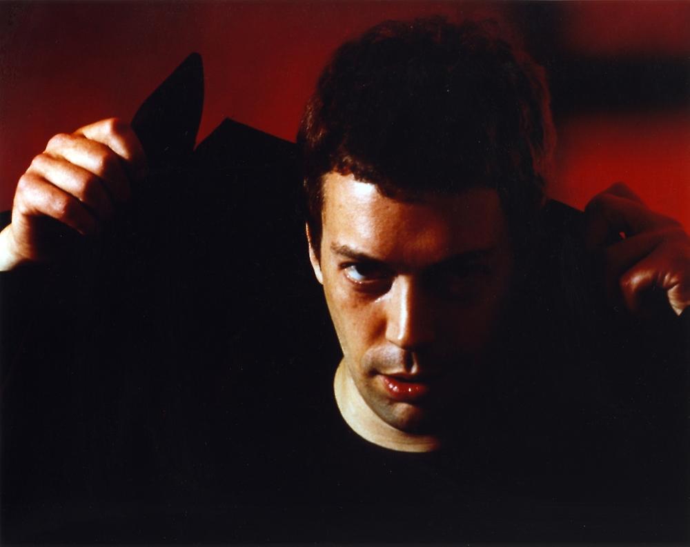 Tim Curry Posed in Red Background Poster | Fruugo UK