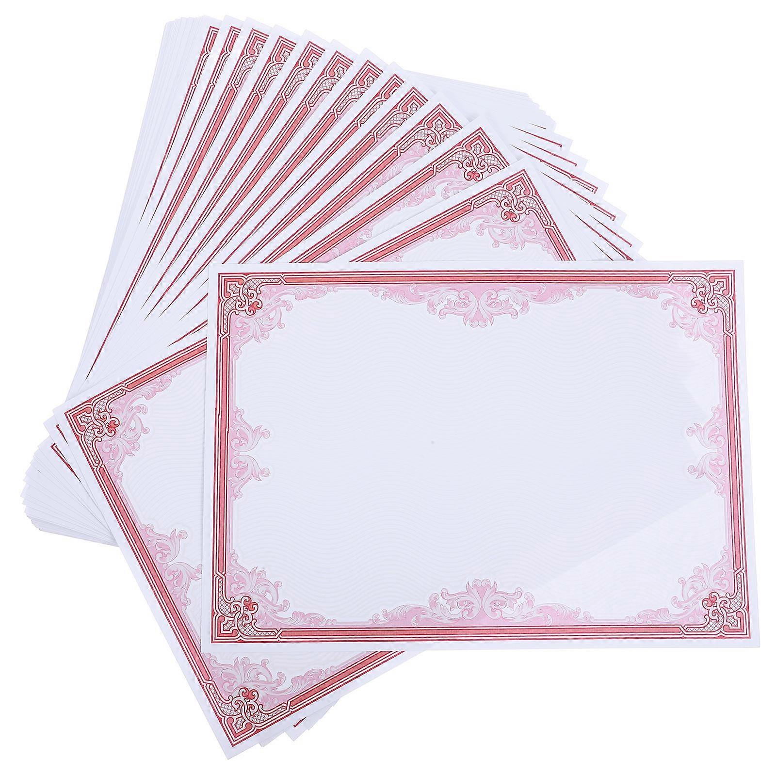 Blank Certificate Paper For Sports Certificates 50 Sheets Large 12K Writable Smooth Edges