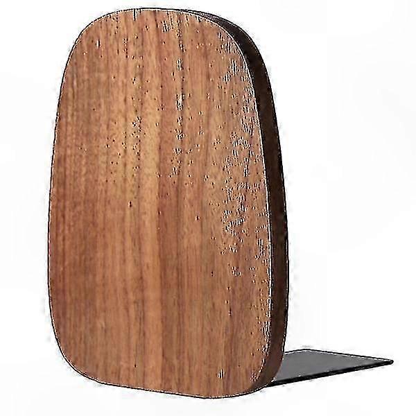 Single Wooden Bookend for Desk | Simple Design Magazine Organizer | Stylish and Functional Book Support for Home or Office Use