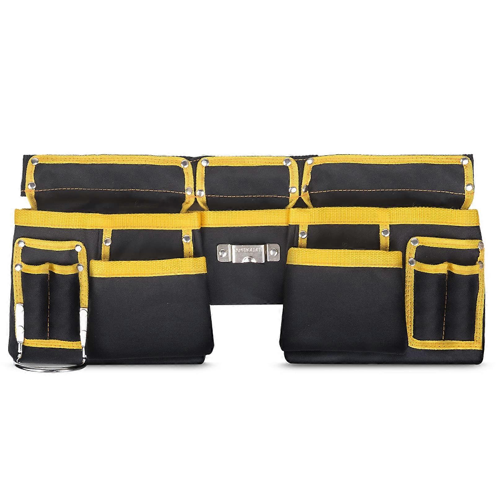 Professional Electrician Waist Bag, Durable Oxford Fabric with Adjustable Strap and MultiPocket
