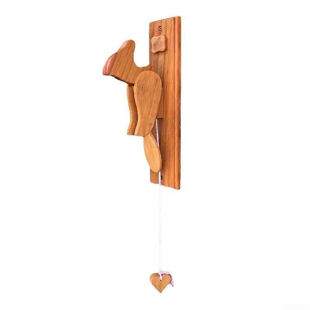 Rustic Wooden Bird Door Knocker with Quirky Design for Front Porch and Home Entrance Decor